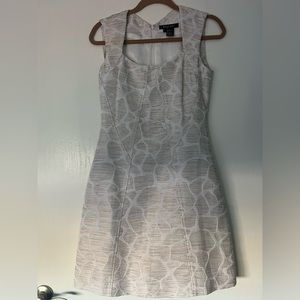 White size 2 Dress with Subtle Gold details